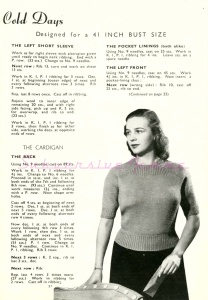 free vintage knitting patterns 1940s pinup swing war retro plus size large twin set sweater jumper